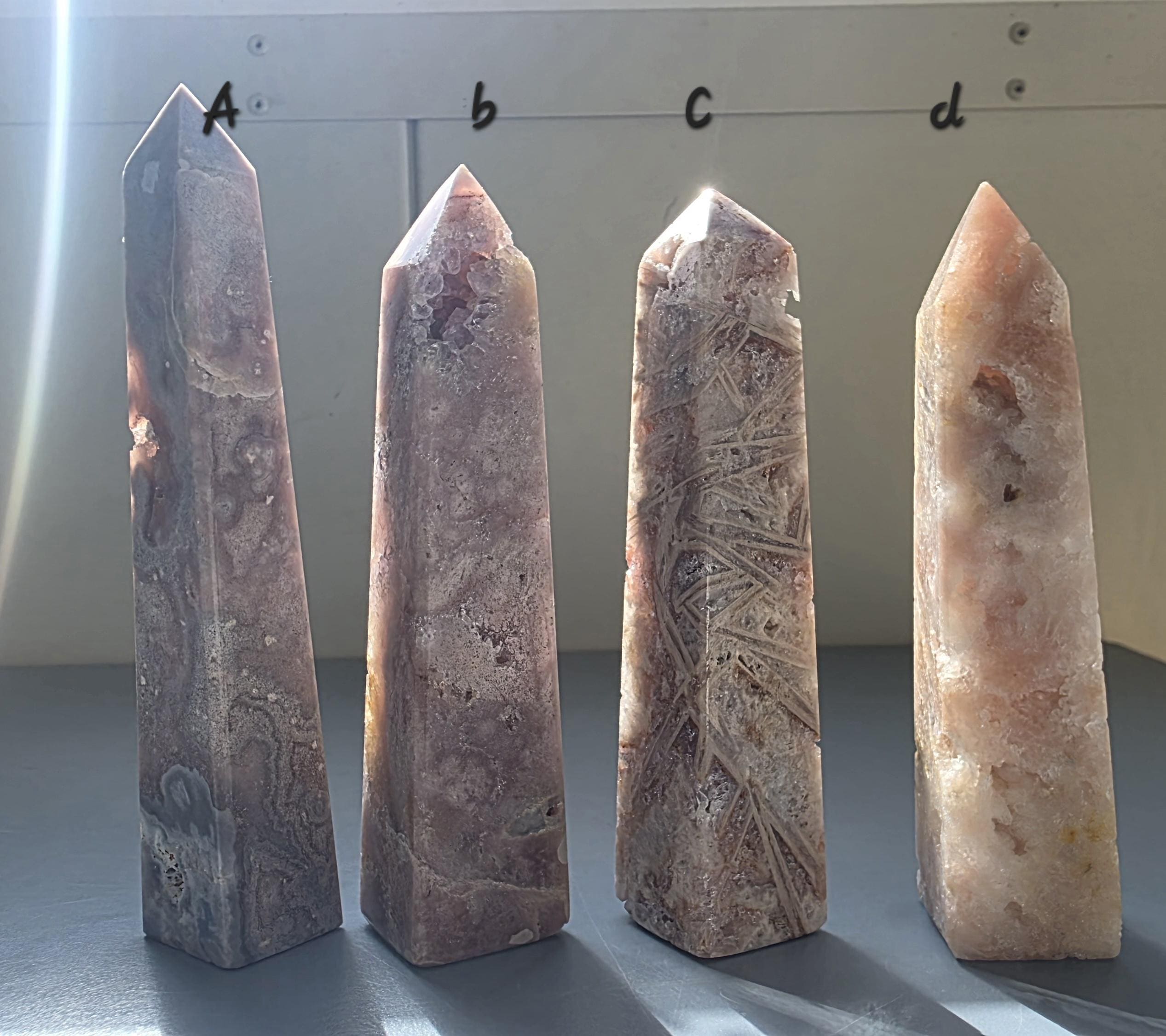 Brazilian Pink Amethyst Druzy Points
