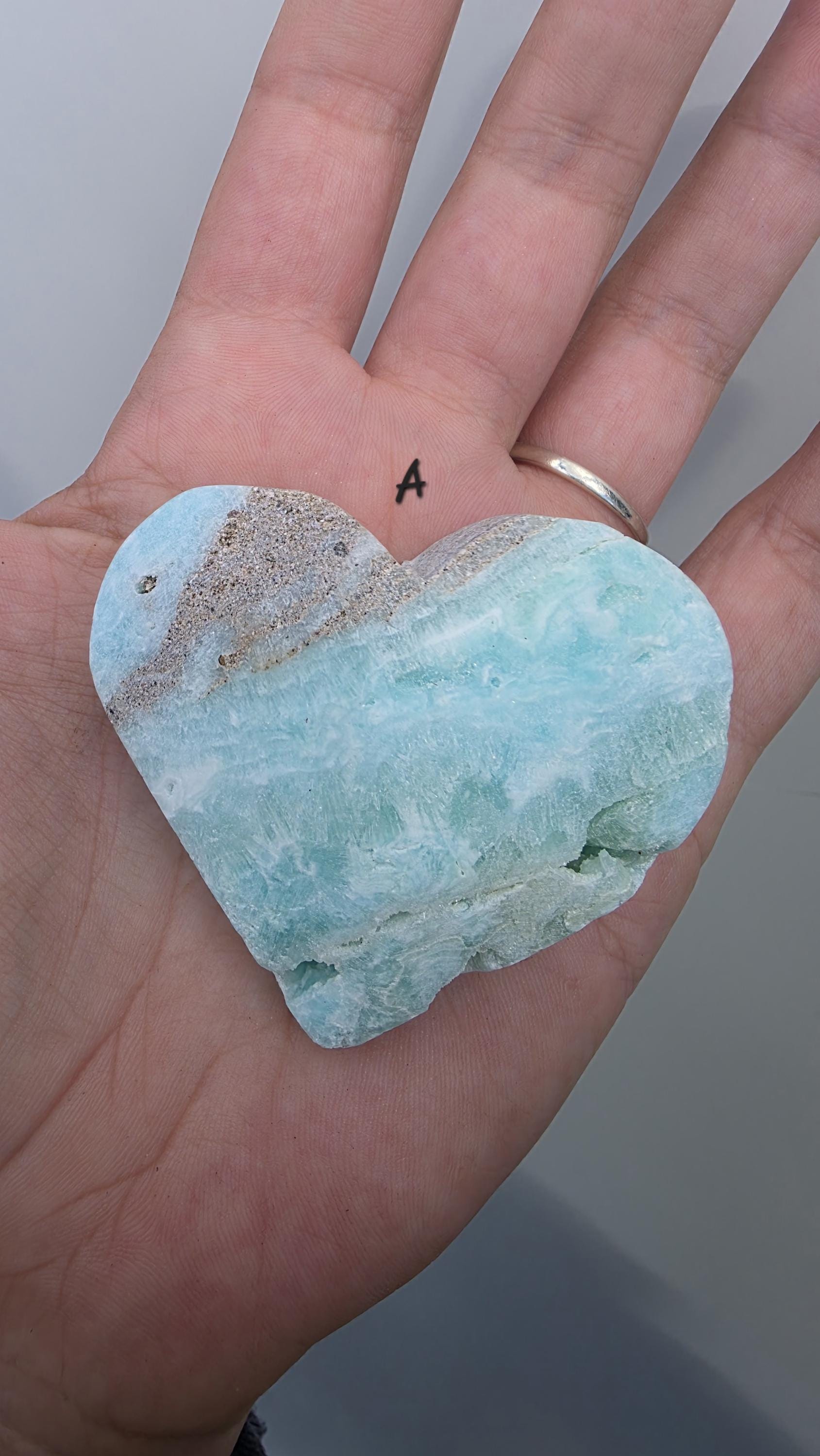 Aragonite Hearts from Pakistan