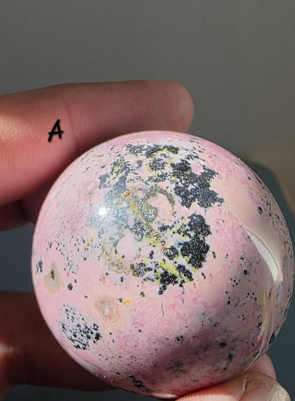 Puruvian Rhodonite Spheres