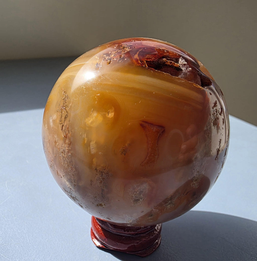 Druzy Carnelian Crystal Sphere ~ 53mm
