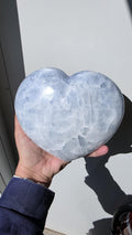 XL Statement Blue Calcite Heart ~ 2.9kgs