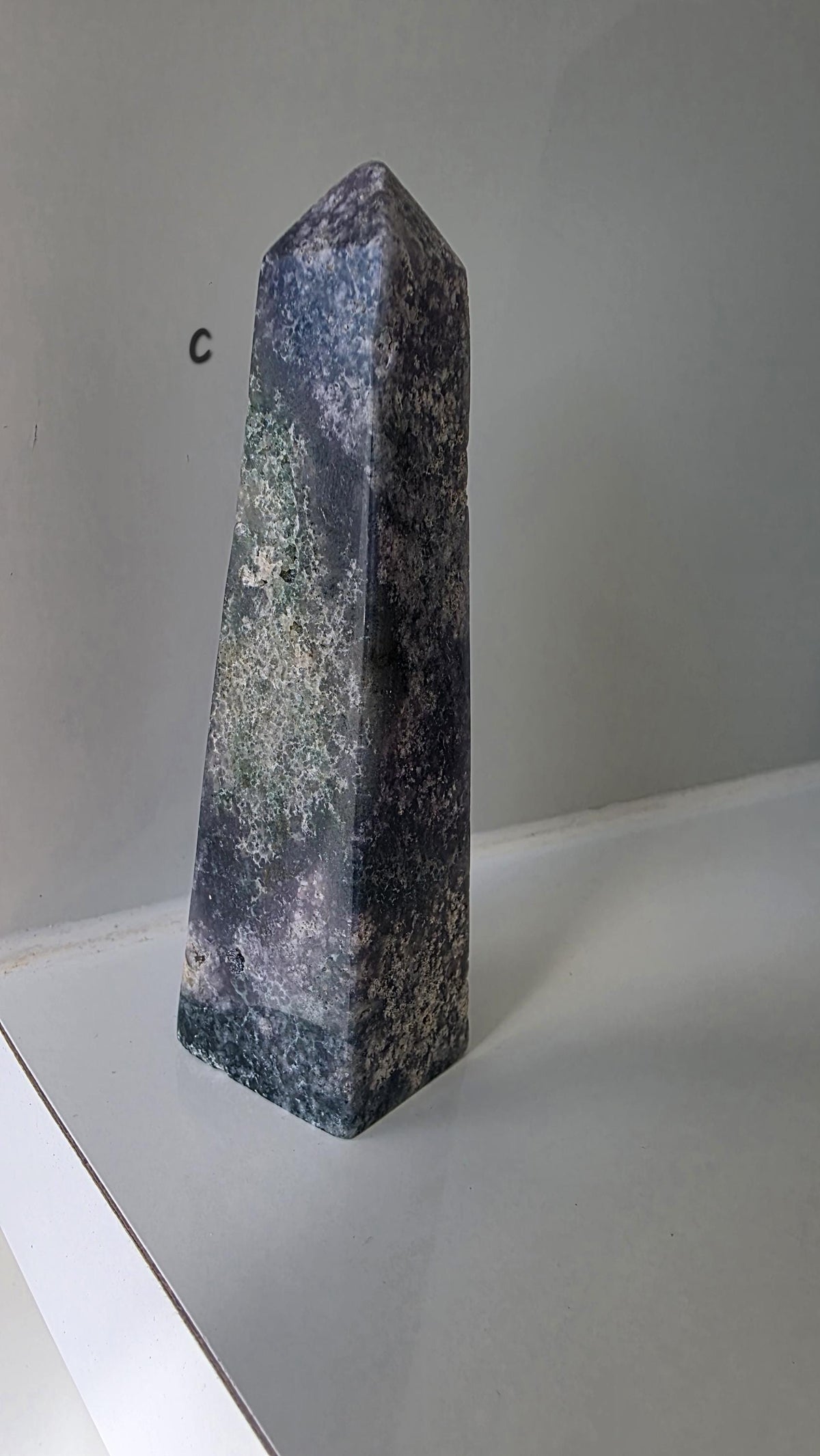 Polished Grape Agate Points: Botryoidal Chalcedony Towers (9.5-10cm)