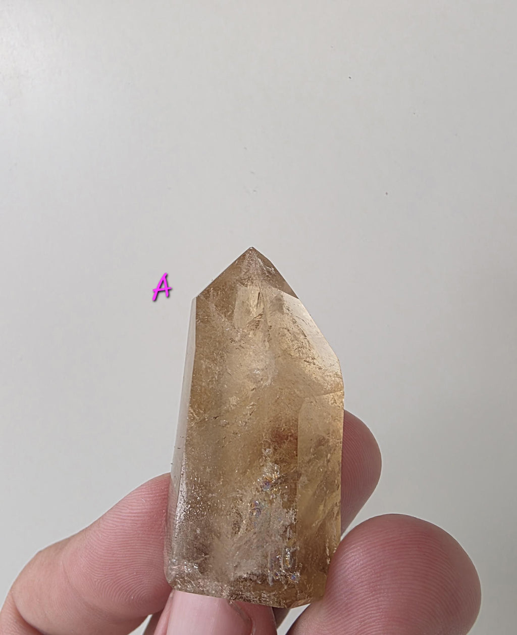 Polished natural citrine small points