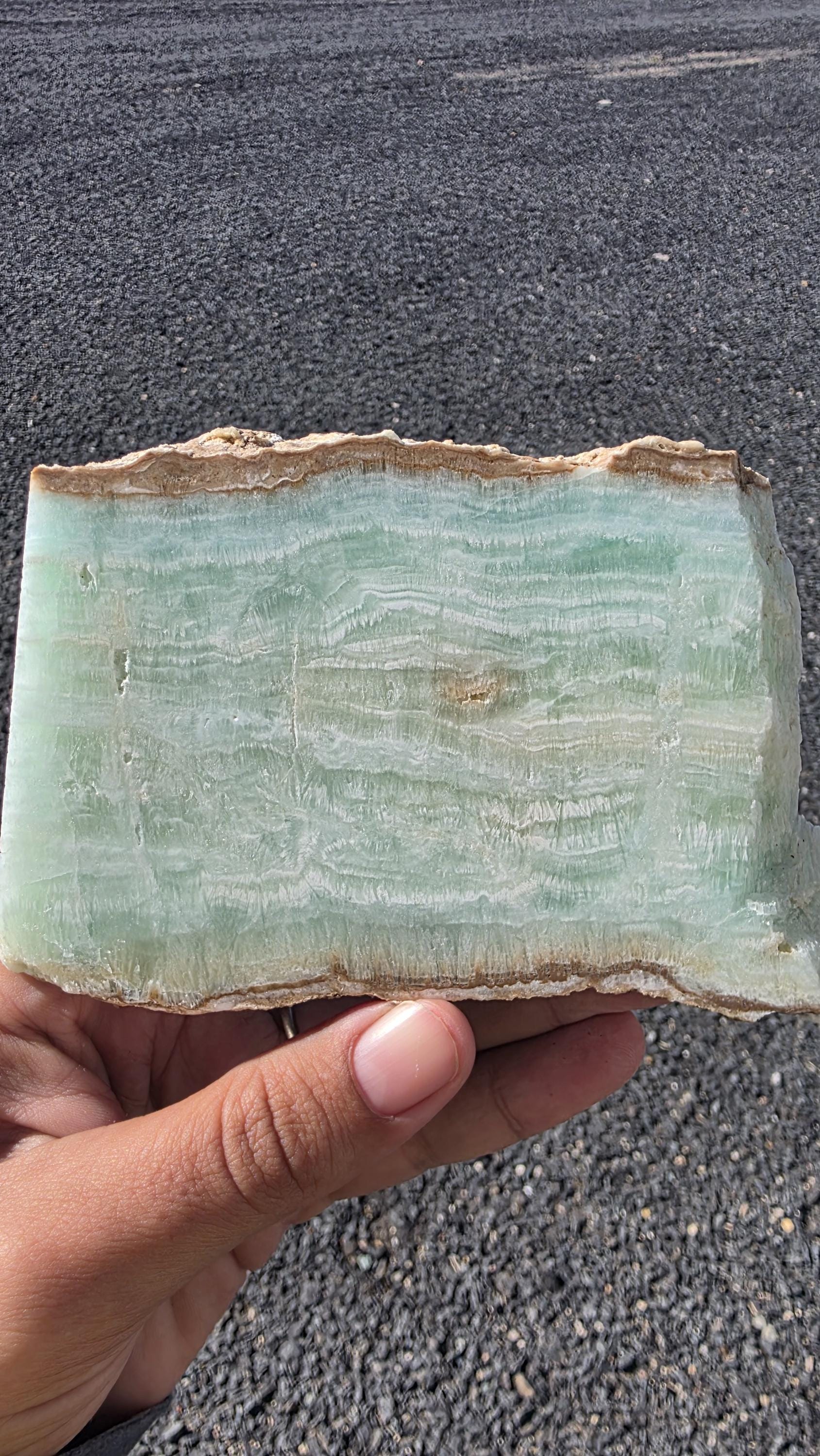Caribbean Blue Aragonite Slab