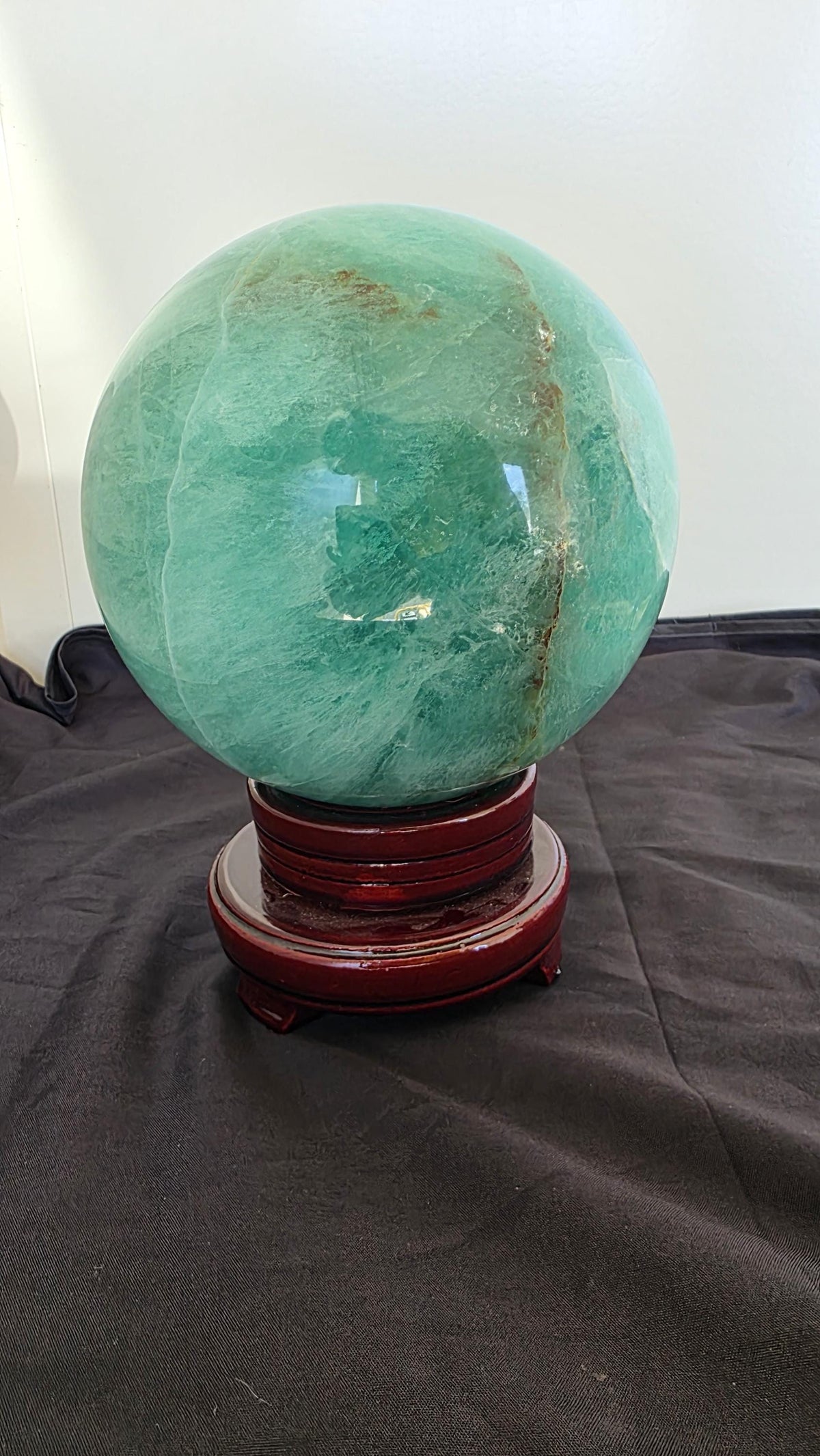 XXXL Green Fluorite Statement Sphere 7.6KGS!
