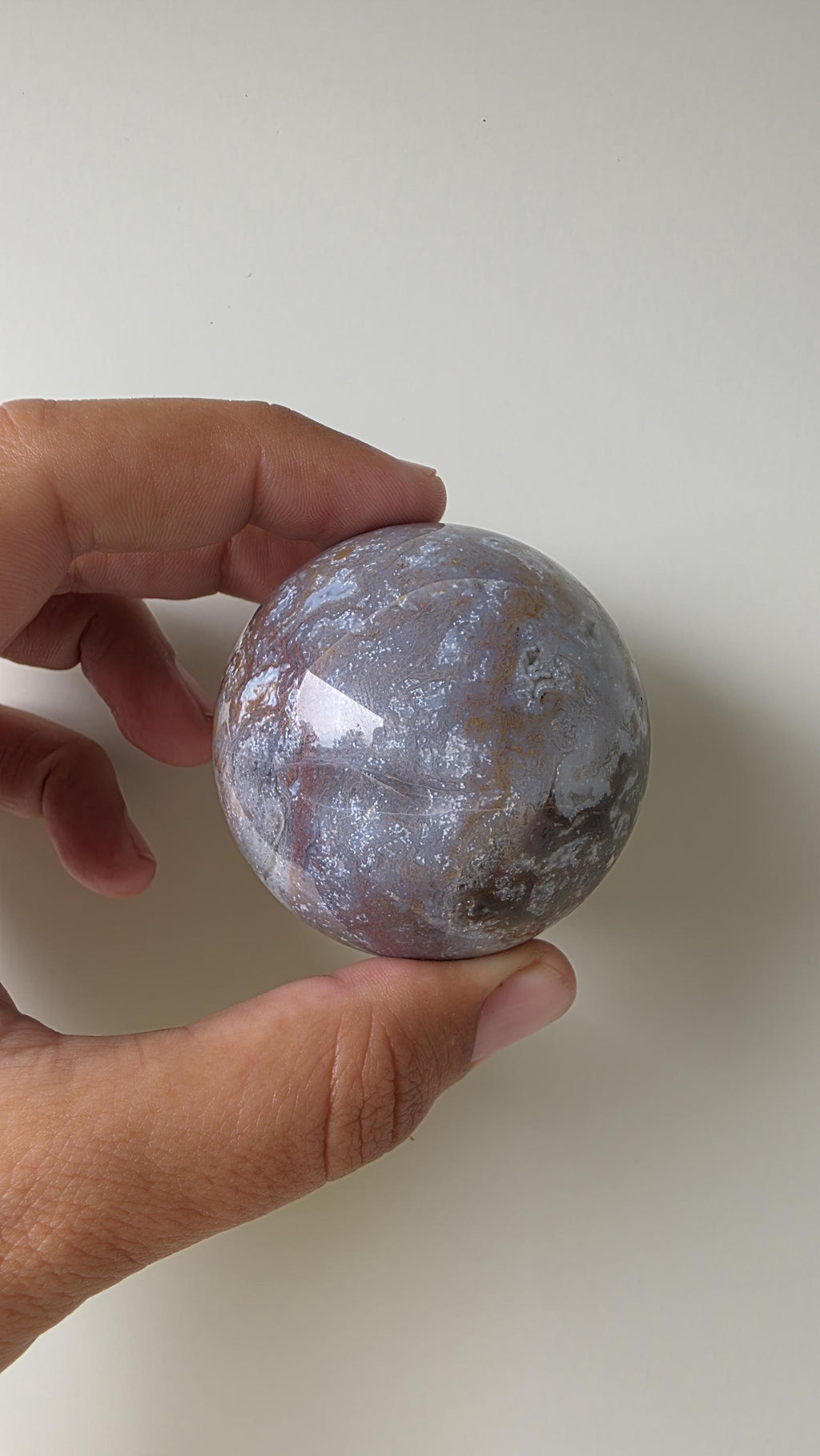 Ocean Jasper "seafoam" pattern sphere