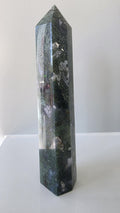 Large Moss Agate Tower