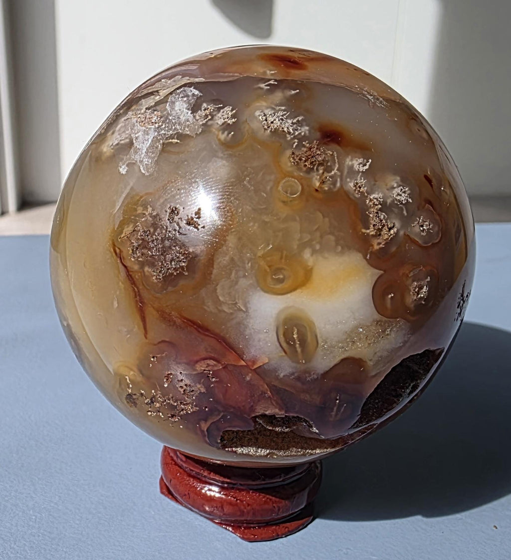 Druzy Carnelian Crystal Sphere ~ 53mm