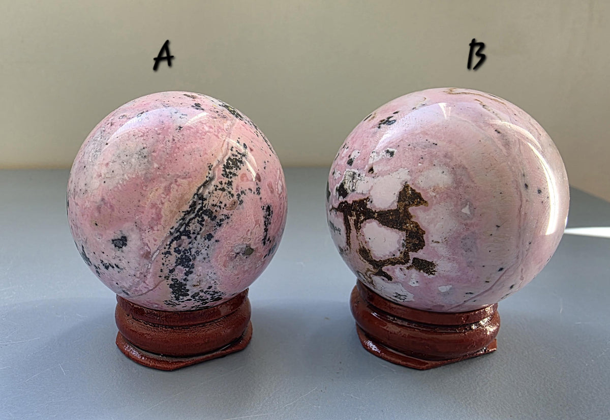 Puruvian Rhodonite Spheres