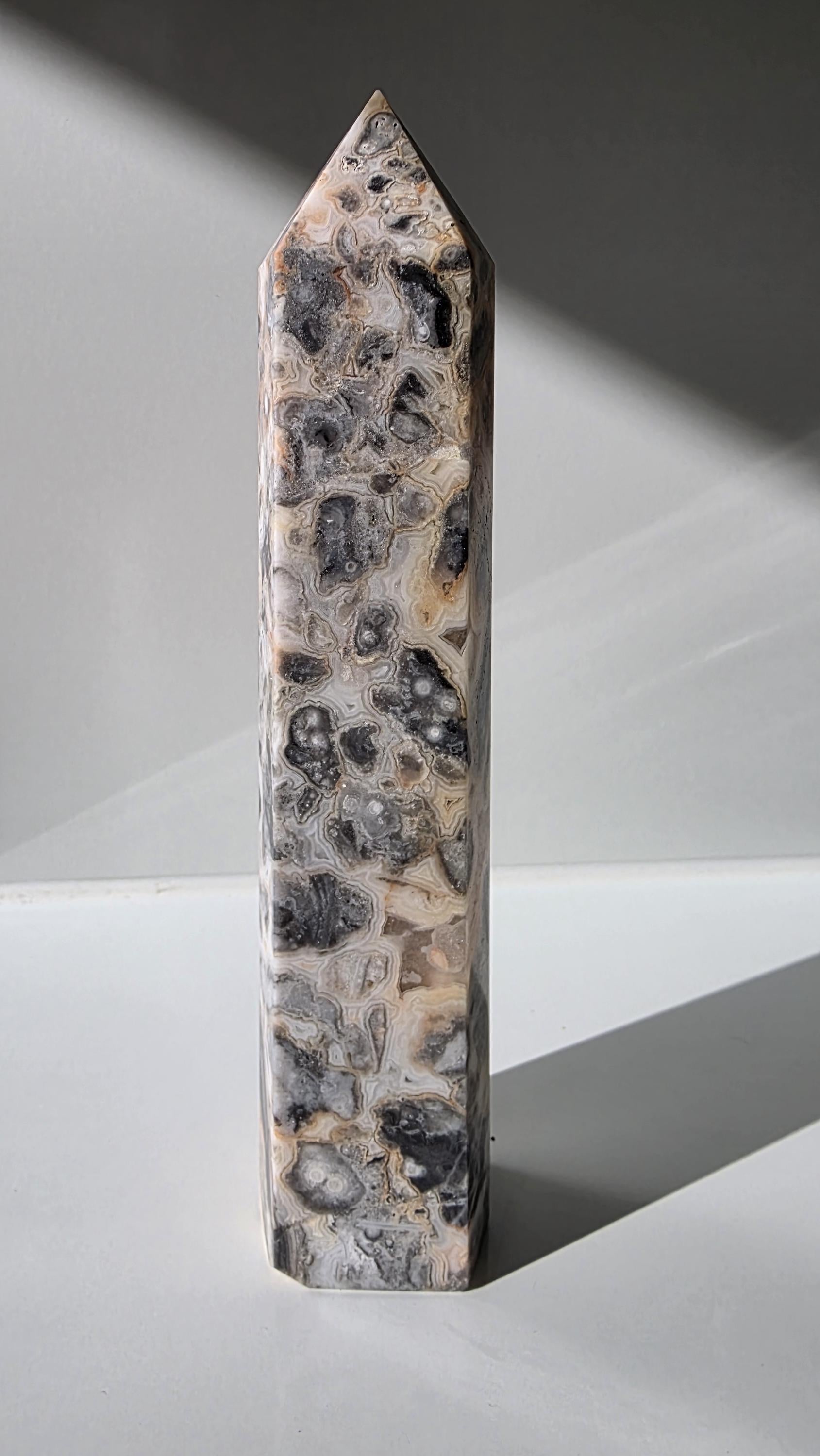 Mexican Crazy Lace Agate Tower