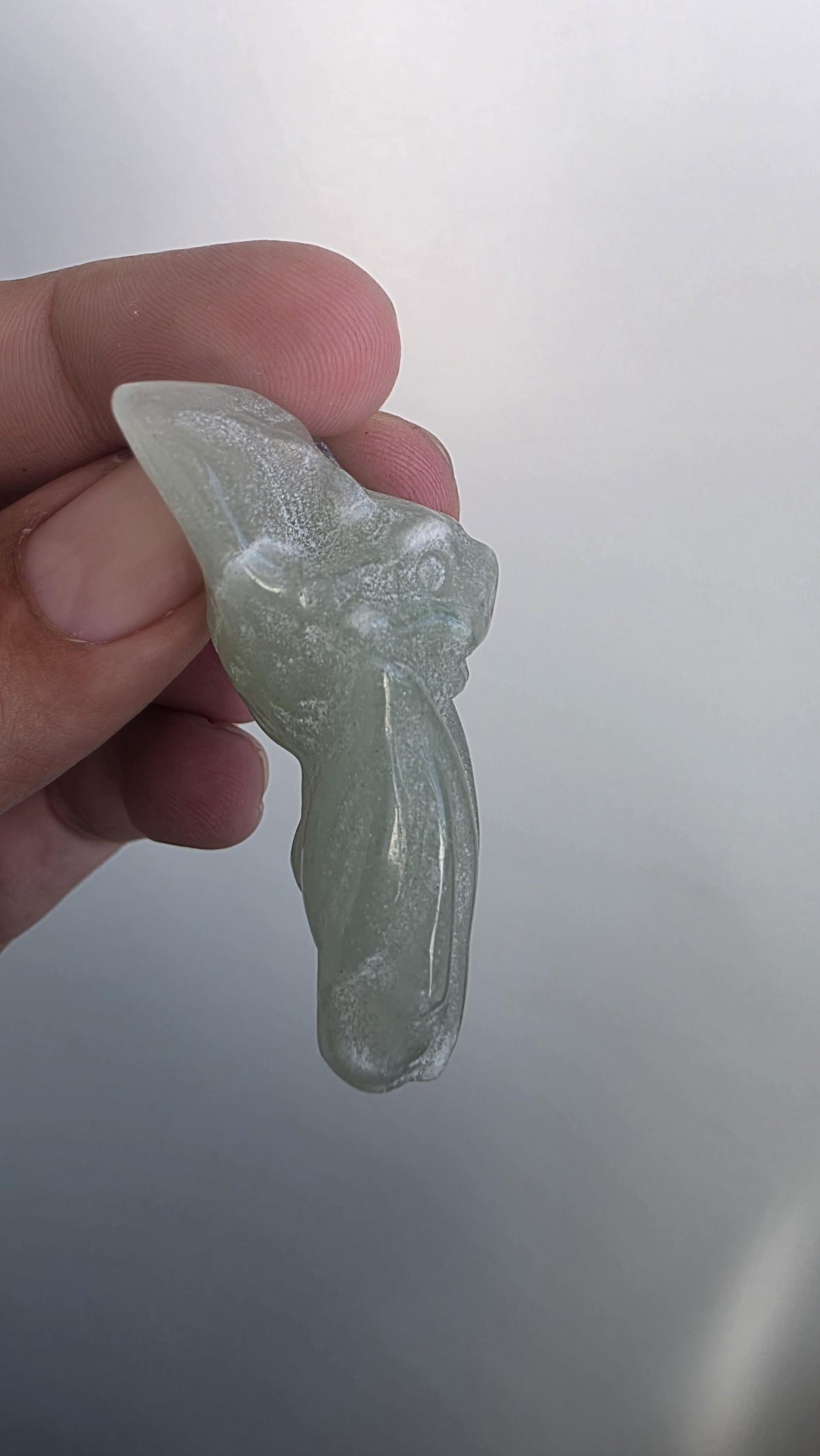Small Crystal Bat Carvings ~ Rose Quartz ~ Green Aventurine ~ Tree Agate