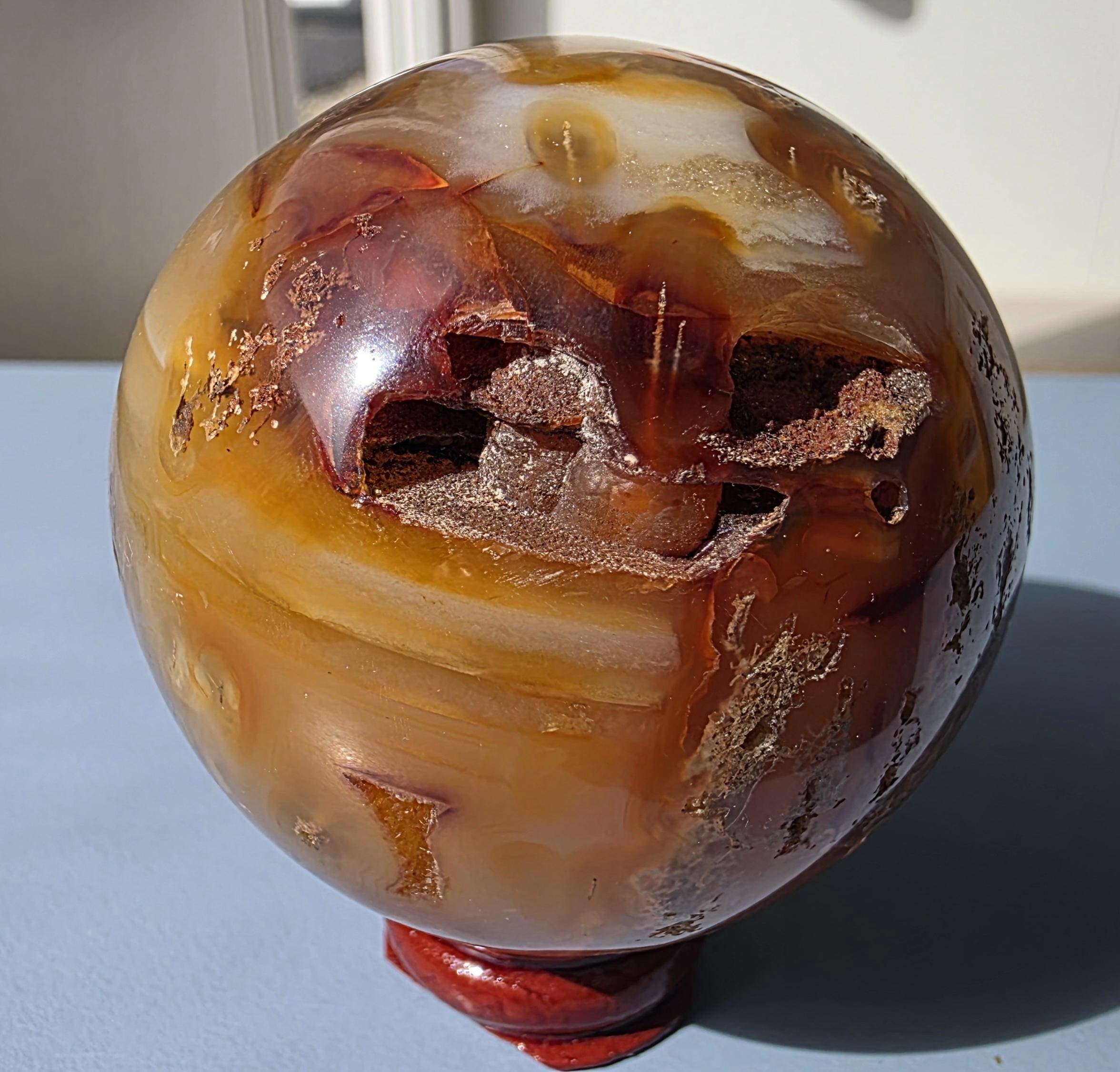 Druzy Carnelian Crystal Sphere ~ 53mm
