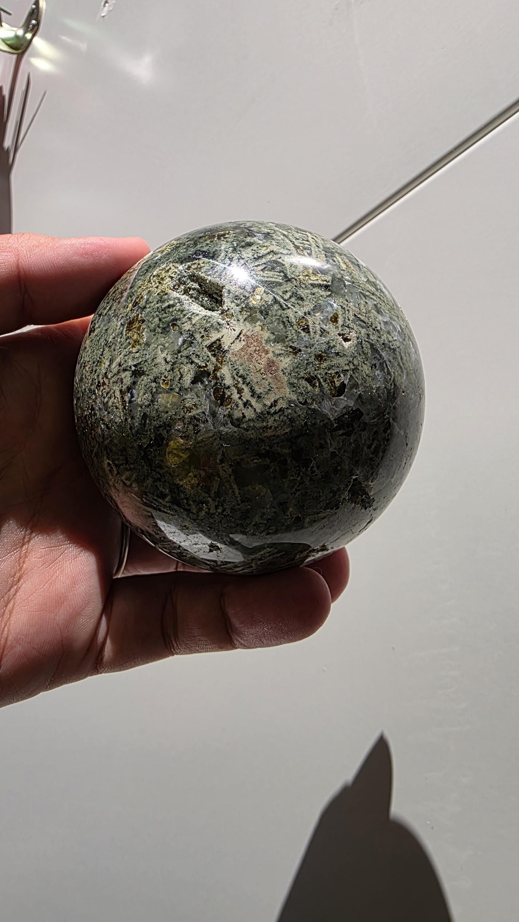Large Prehnite Sphere