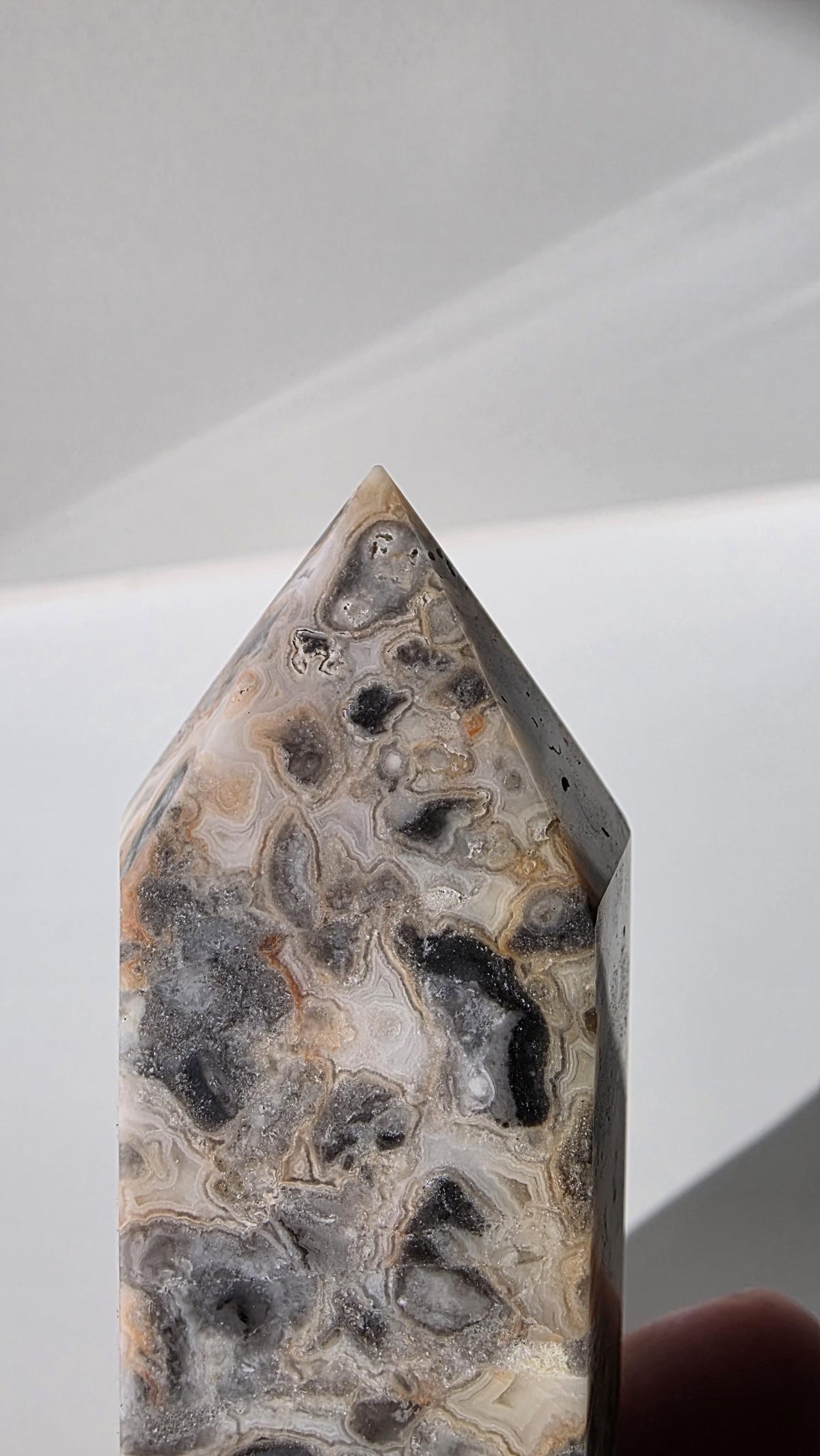 Mexican Crazy Lace Agate Tower