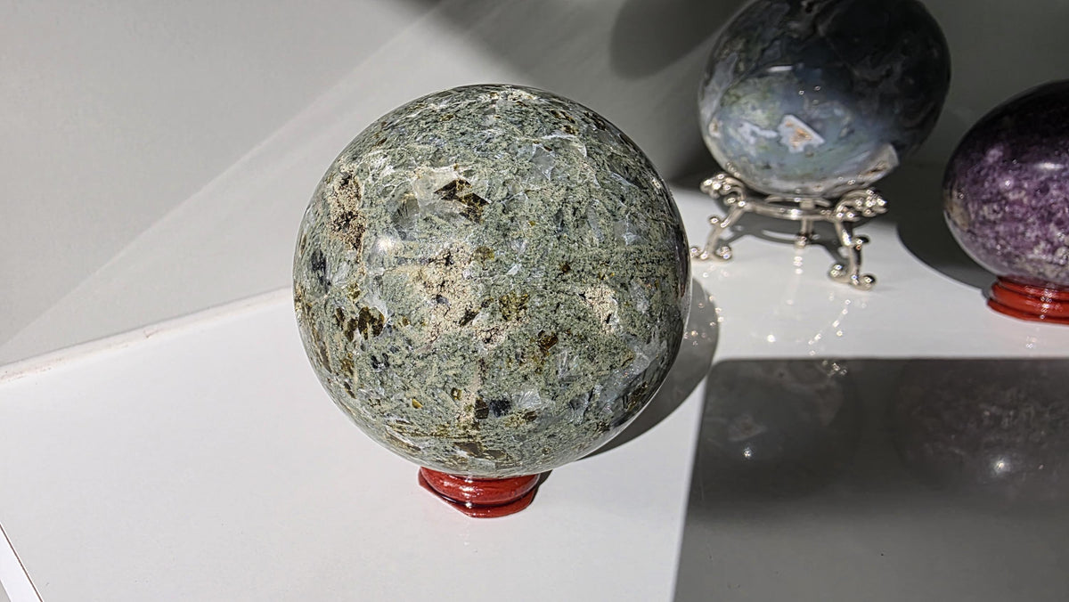 Large Prehnite Sphere