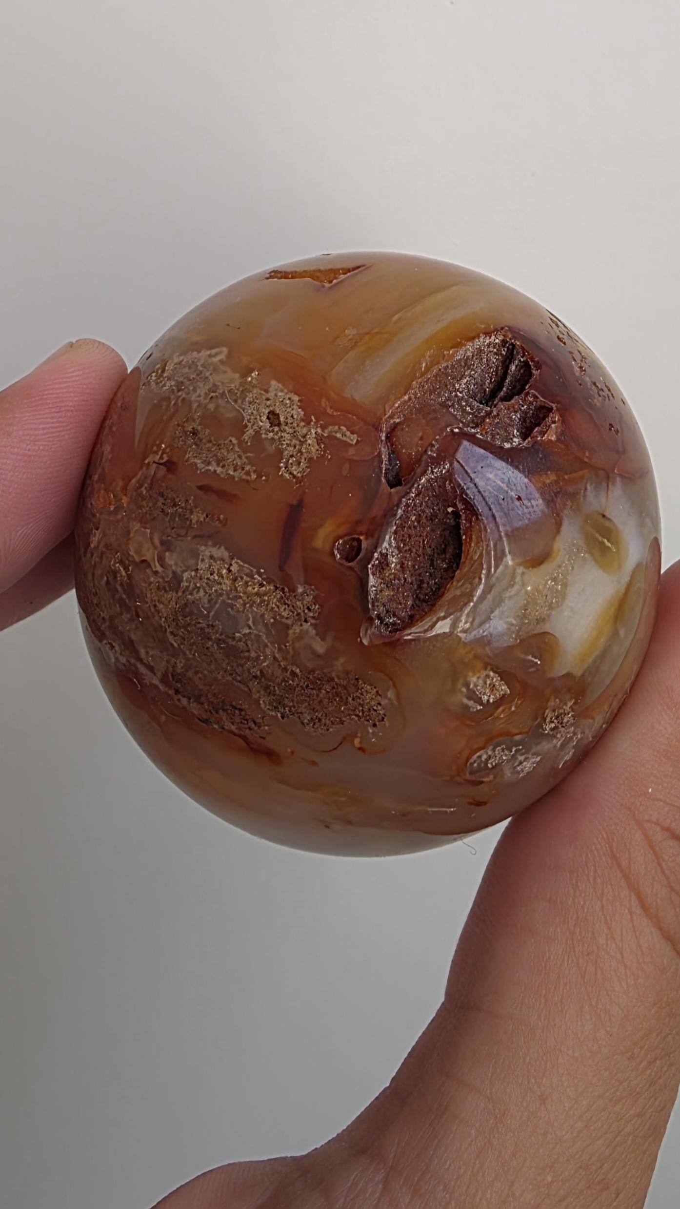 Druzy Carnelian Crystal Sphere ~ 53mm