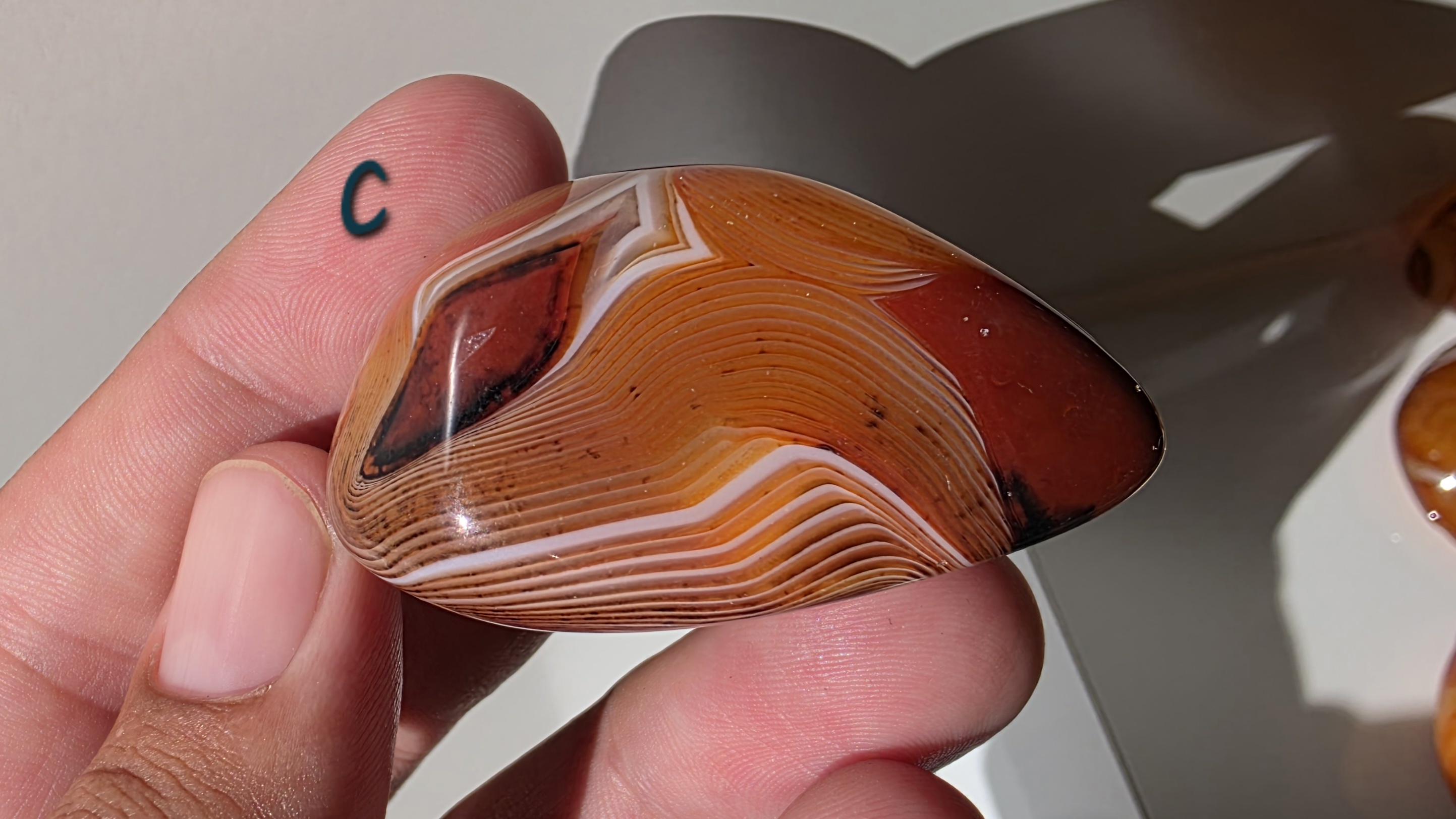 Sardonyx Palm Stones