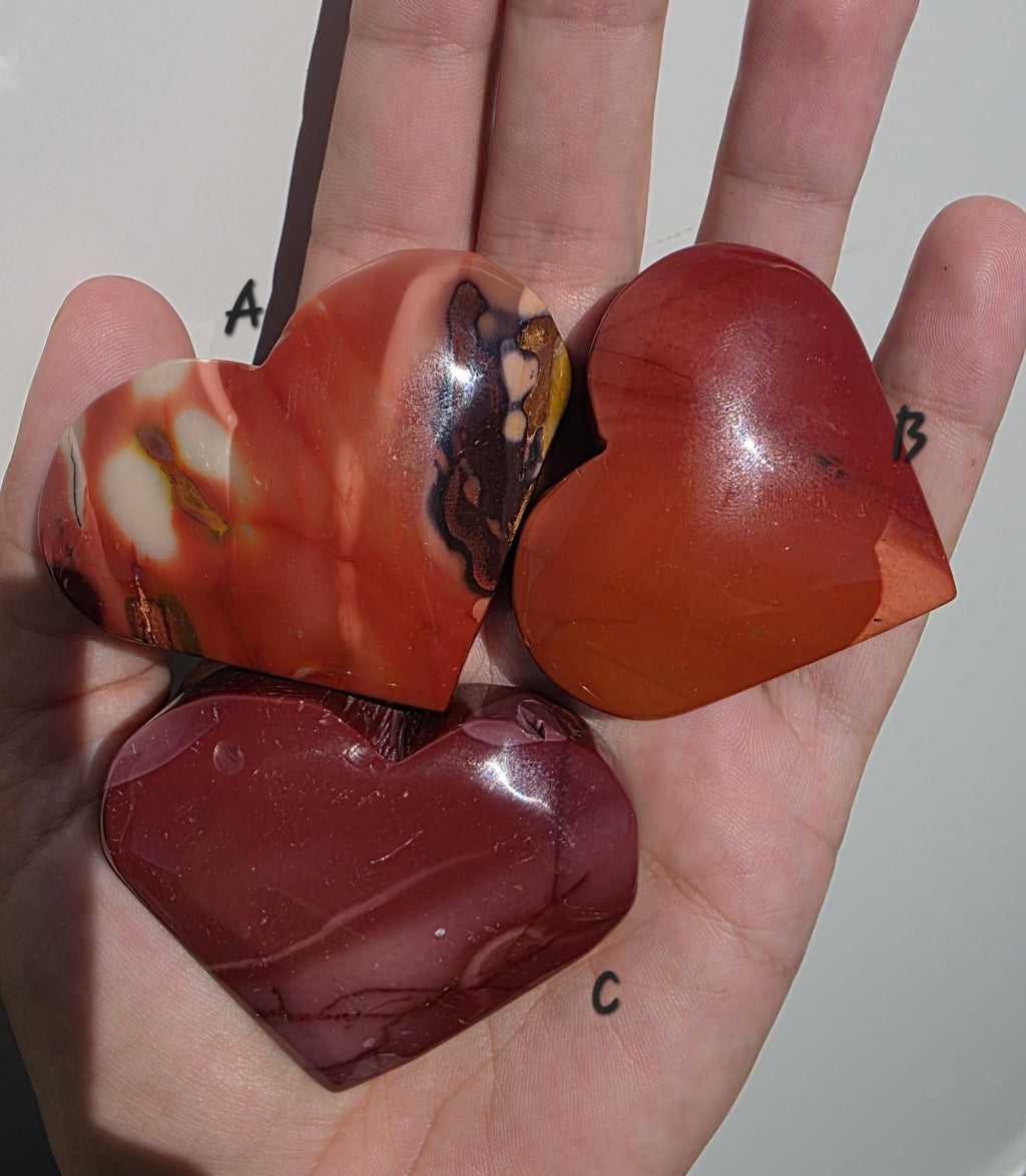 Australian Mookaite Hearts