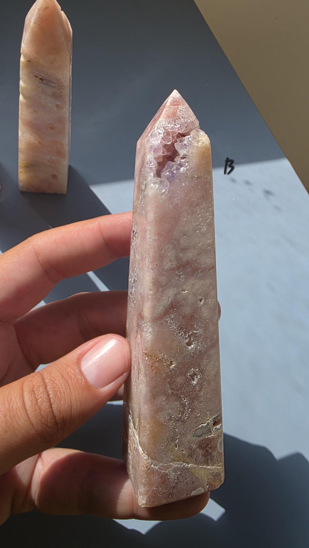 Brazilian Pink Amethyst Druzy Points