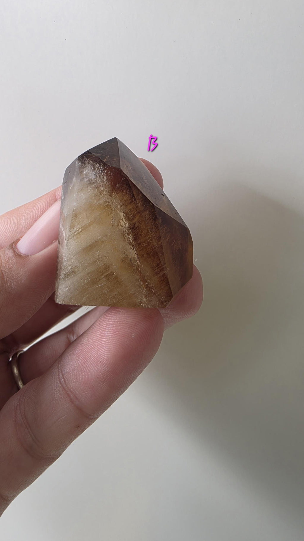 Polished natural citrine small points