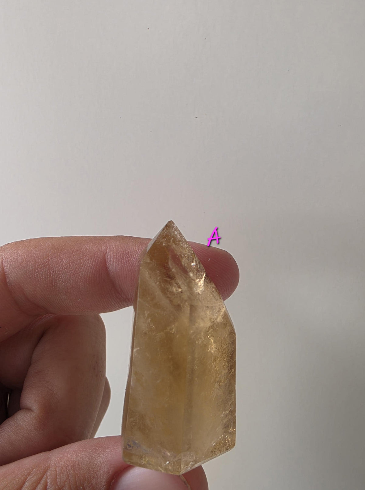 Polished natural citrine small points