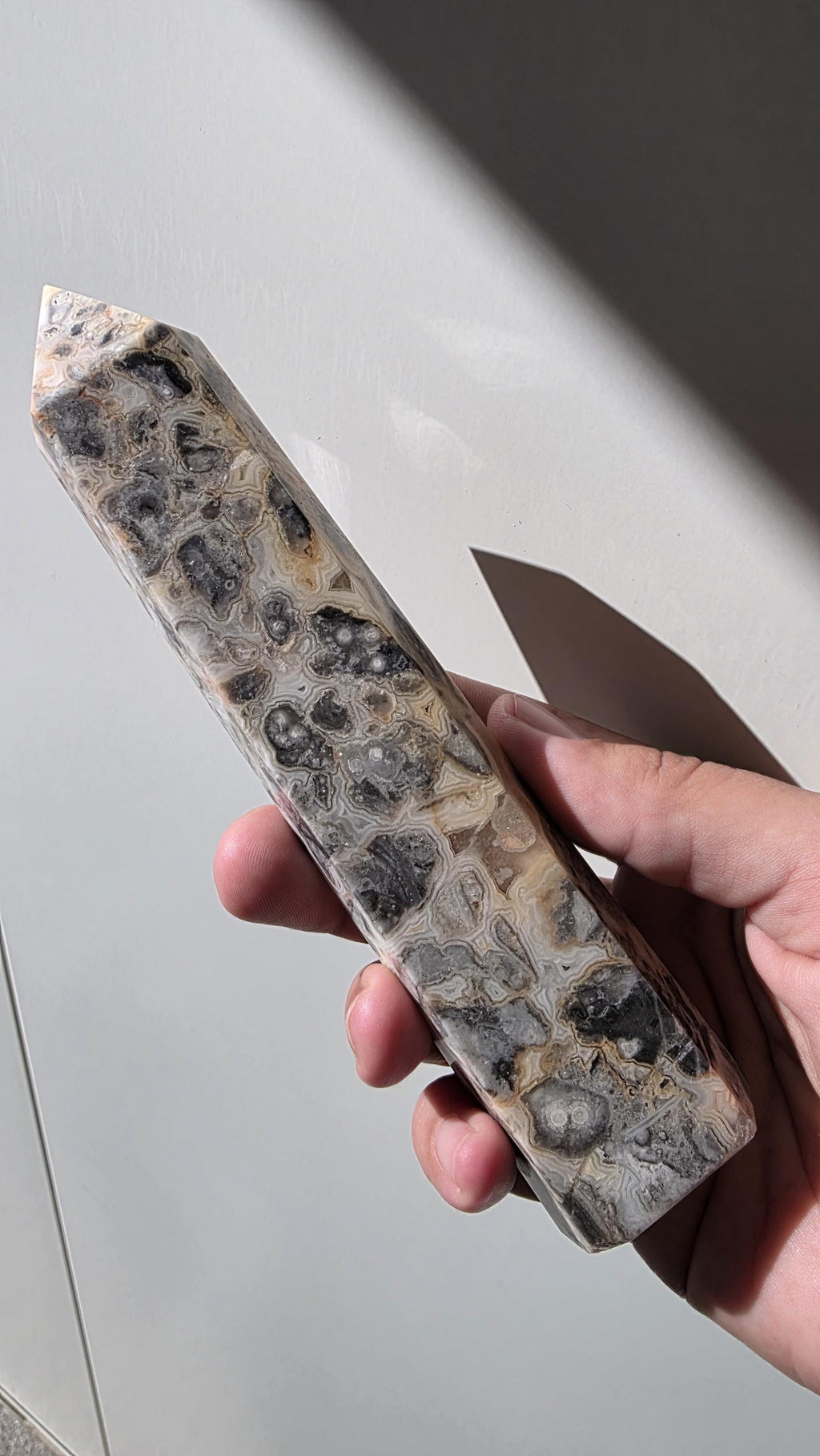 Mexican Crazy Lace Agate Tower