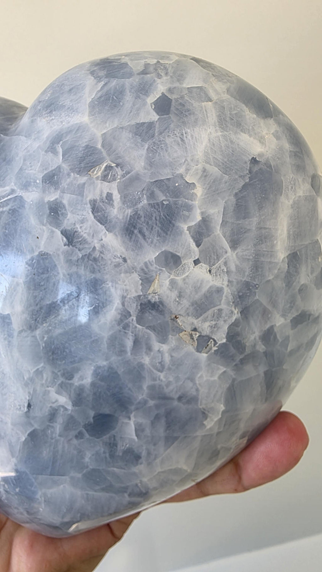XL Statement Blue Calcite Heart ~ 2.9kgs