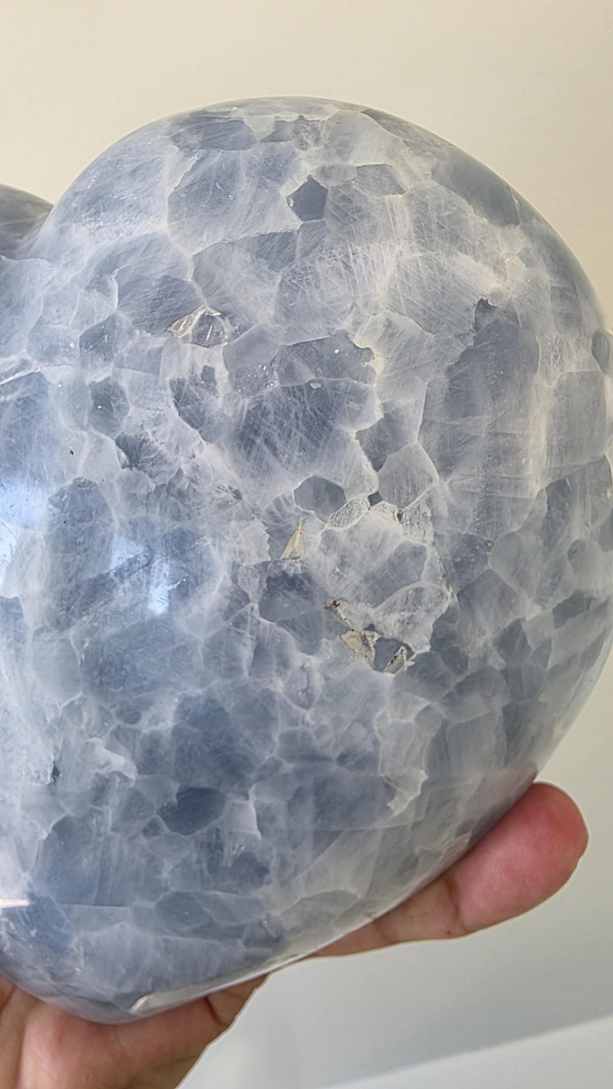 XL Statement Blue Calcite Heart ~ 2.9kgs