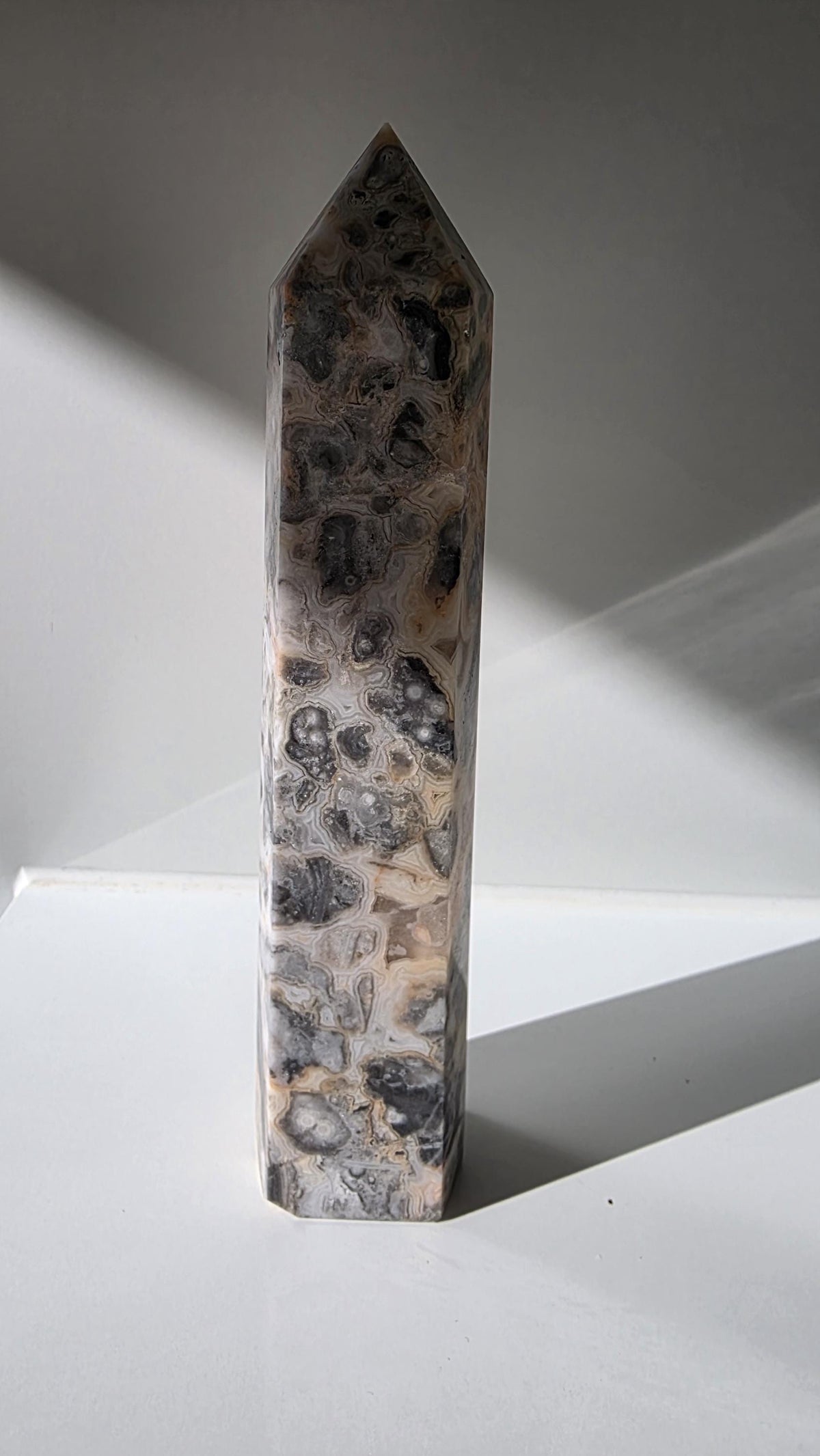 Mexican Crazy Lace Agate Tower