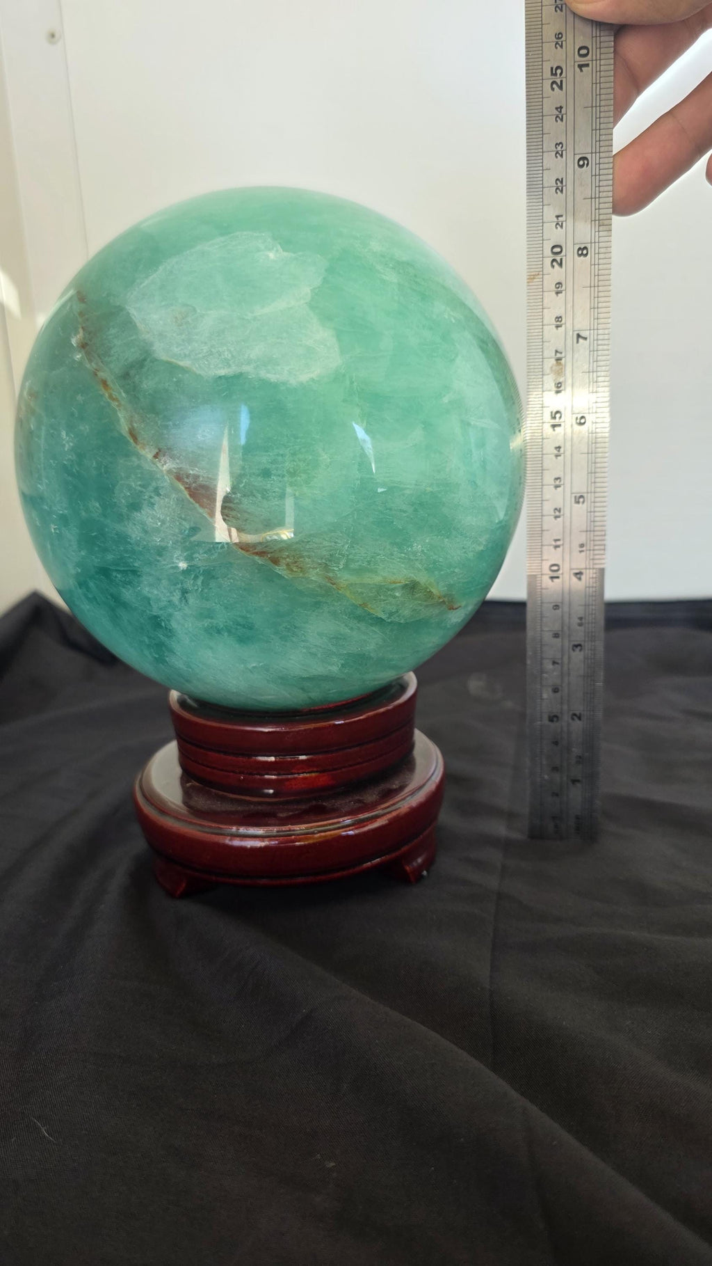 XXXL Green Fluorite Statement Sphere 7.6KGS!