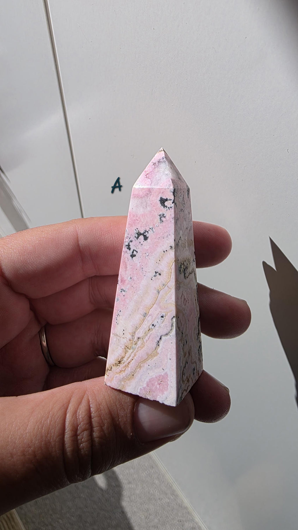 Puruvian Rhodonite Points - Bubblegum Rhodonite - Hand Carved in Peru