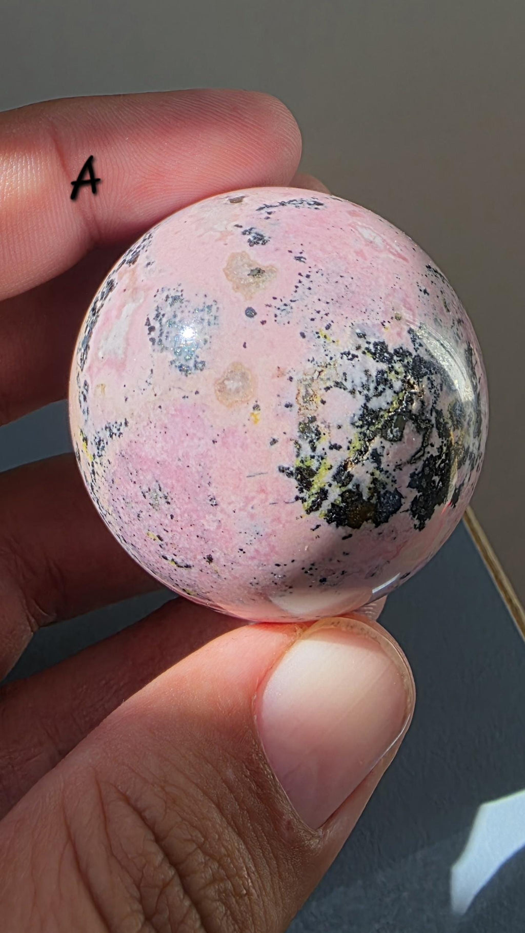 Puruvian Rhodonite Spheres