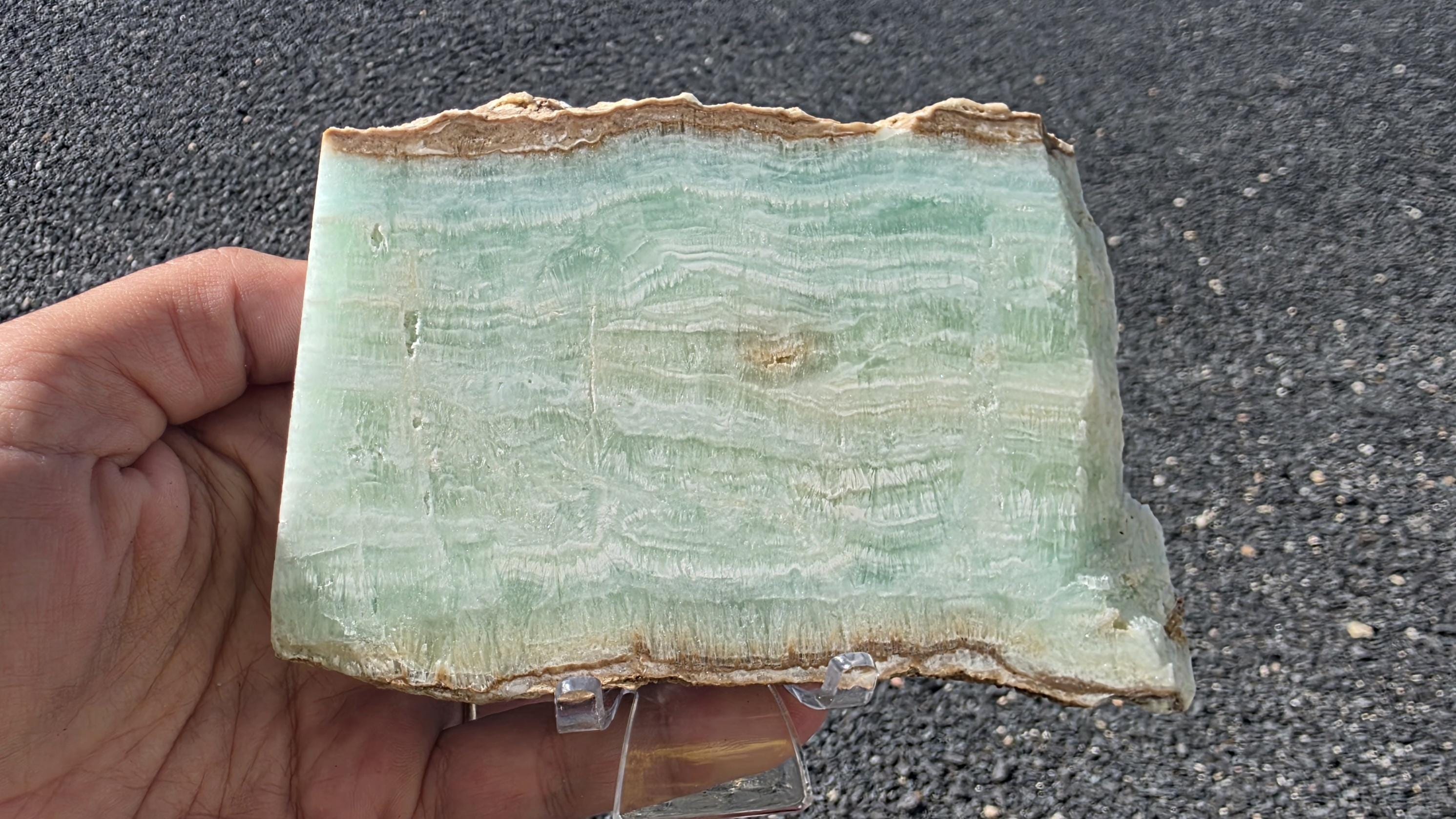 Caribbean Blue Aragonite Slab