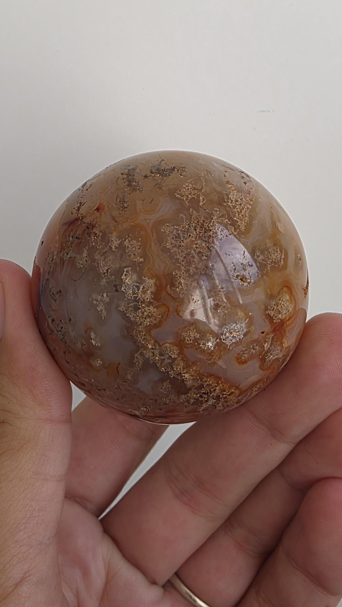 Druzy Carnelian Crystal Sphere ~ 53mm