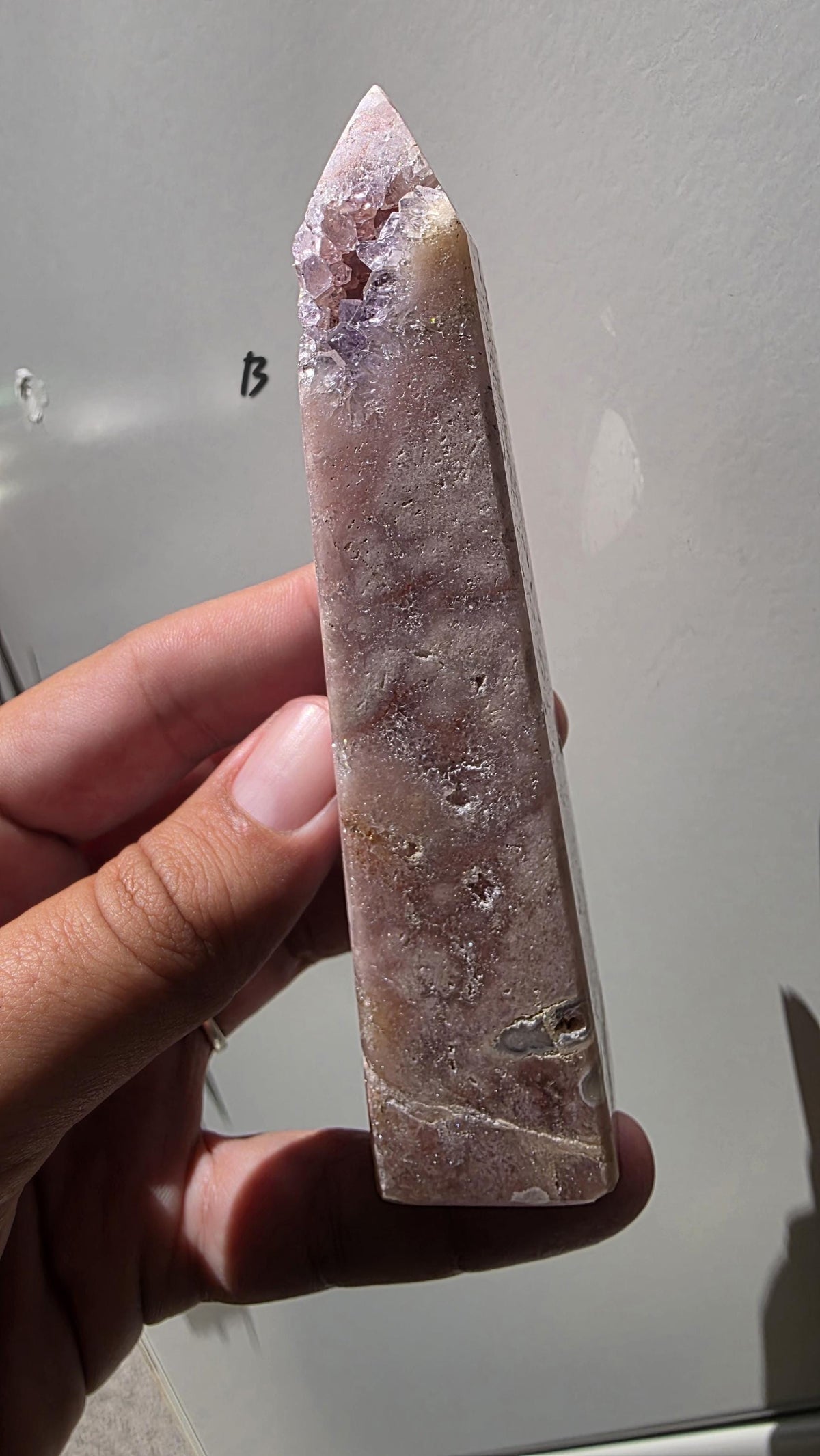 Brazilian Pink Amethyst Druzy Points