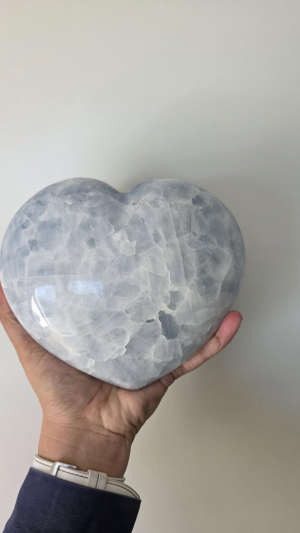 XL Statement Blue Calcite Heart ~ 2.9kgs