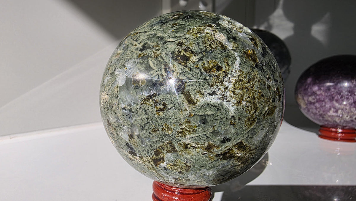 Large Prehnite Sphere