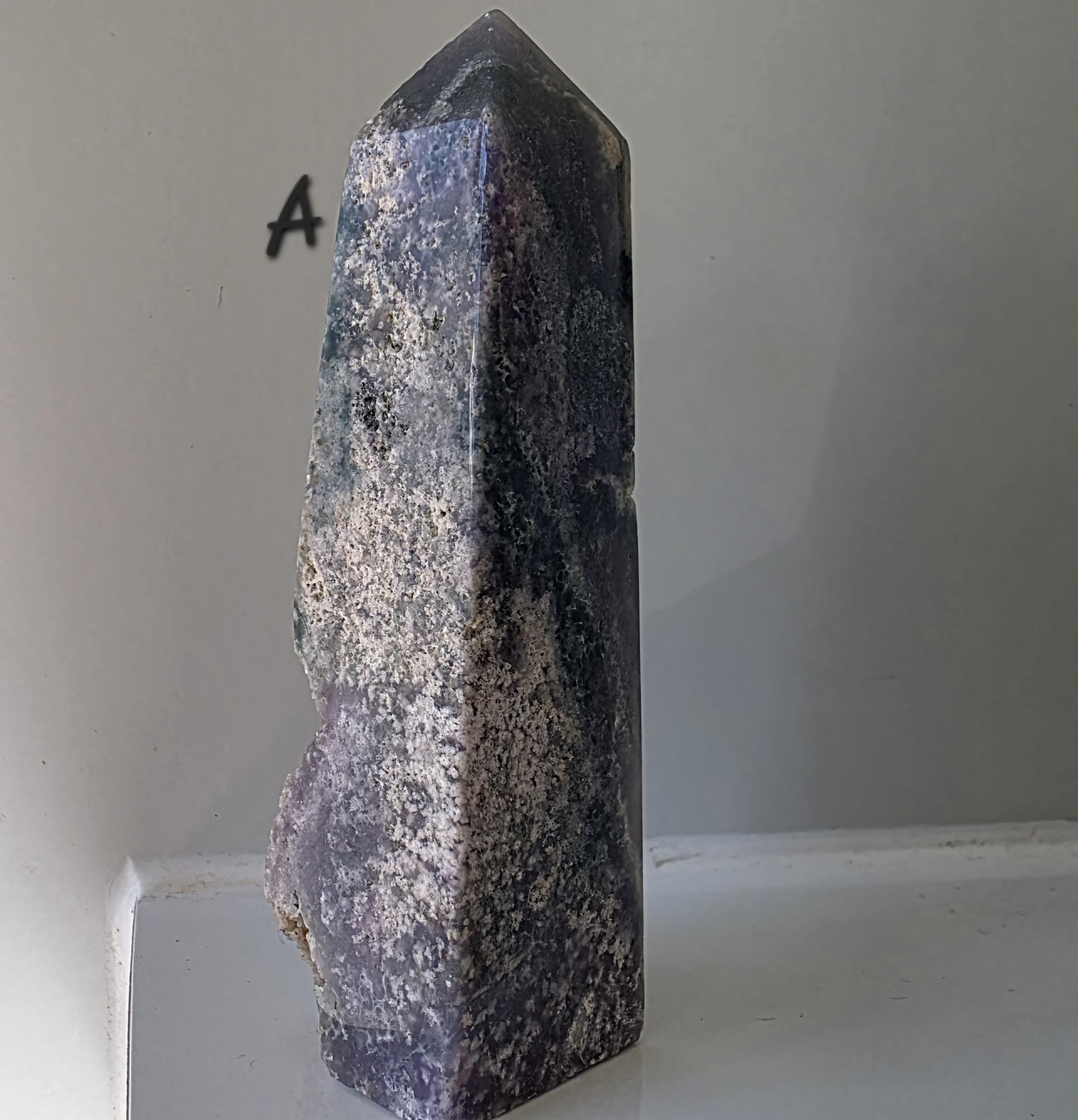 Polished Grape Agate Points: Botryoidal Chalcedony Towers (9.5-10cm)