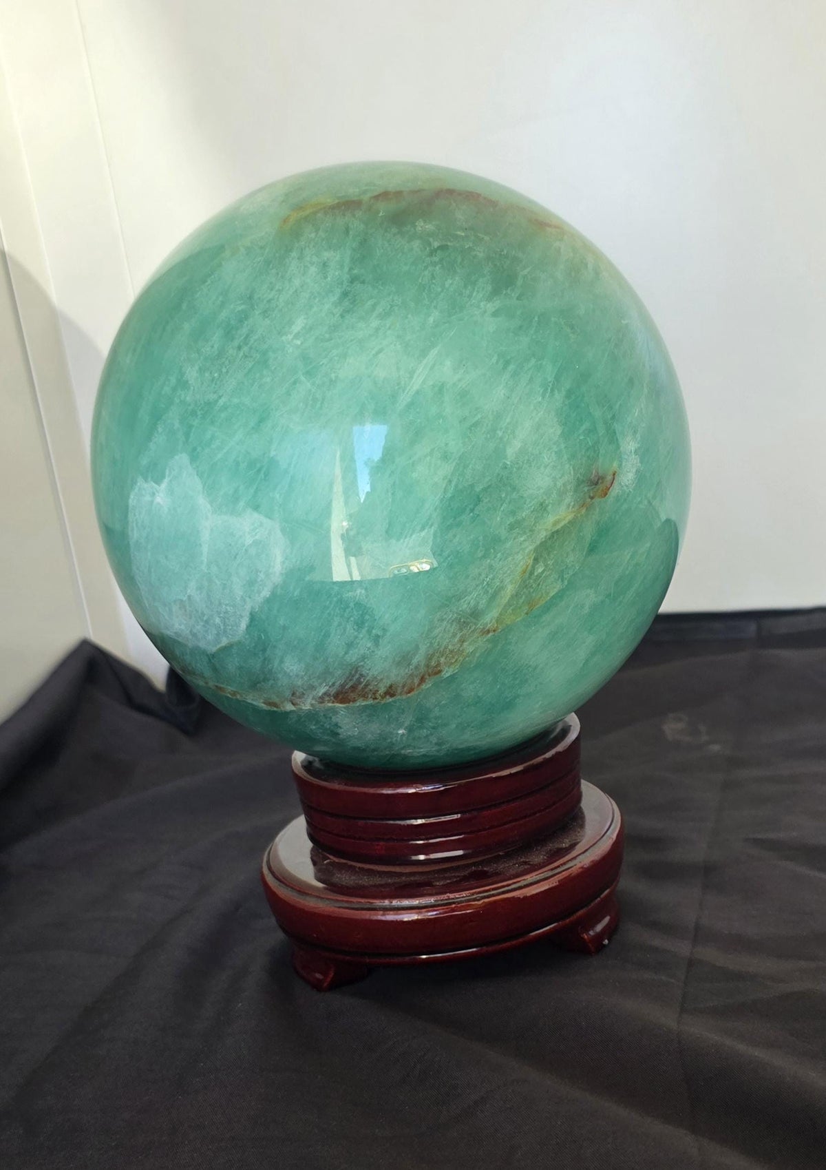 XXXL Green Fluorite Statement Sphere 7.6KGS!