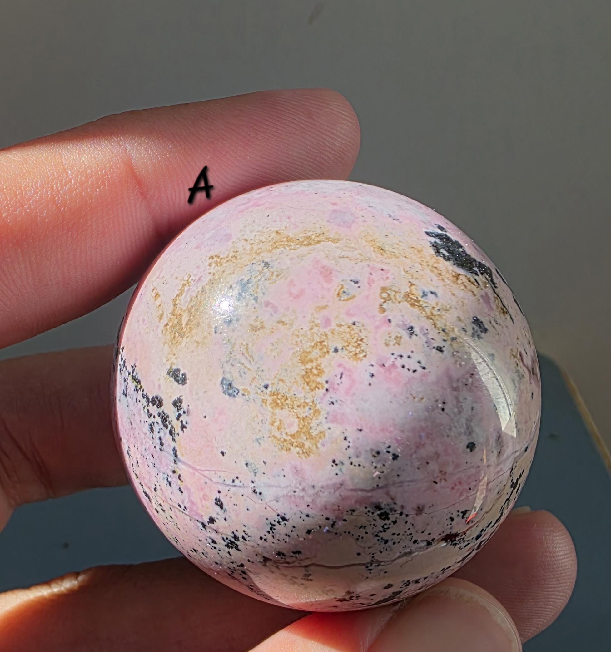 Puruvian Rhodonite Spheres
