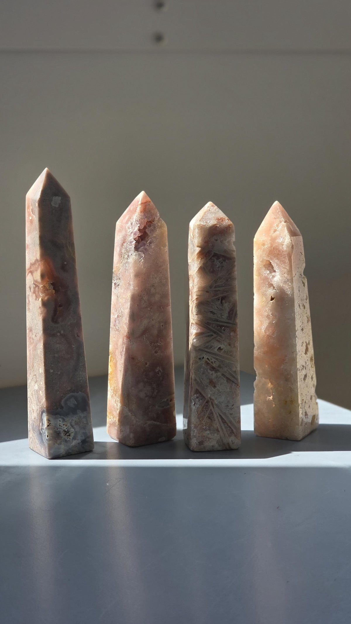 Brazilian Pink Amethyst Druzy Points