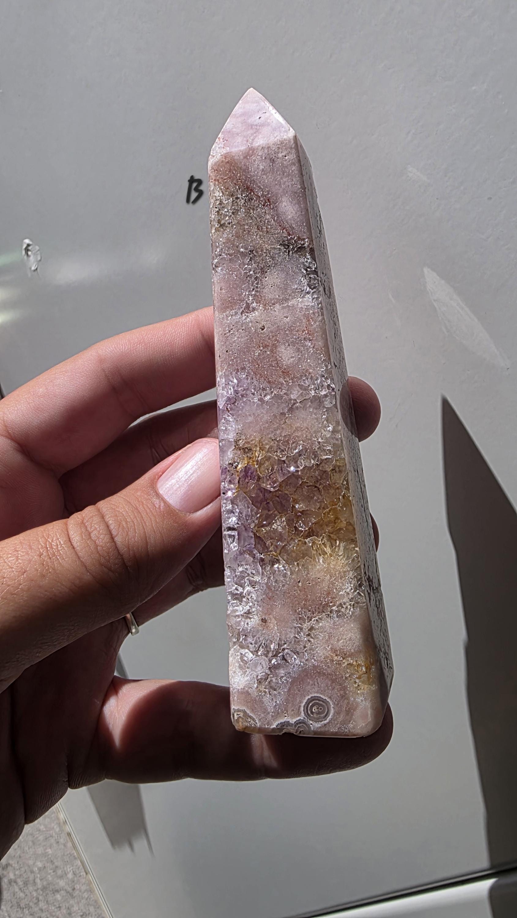 Brazilian Pink Amethyst Druzy Points