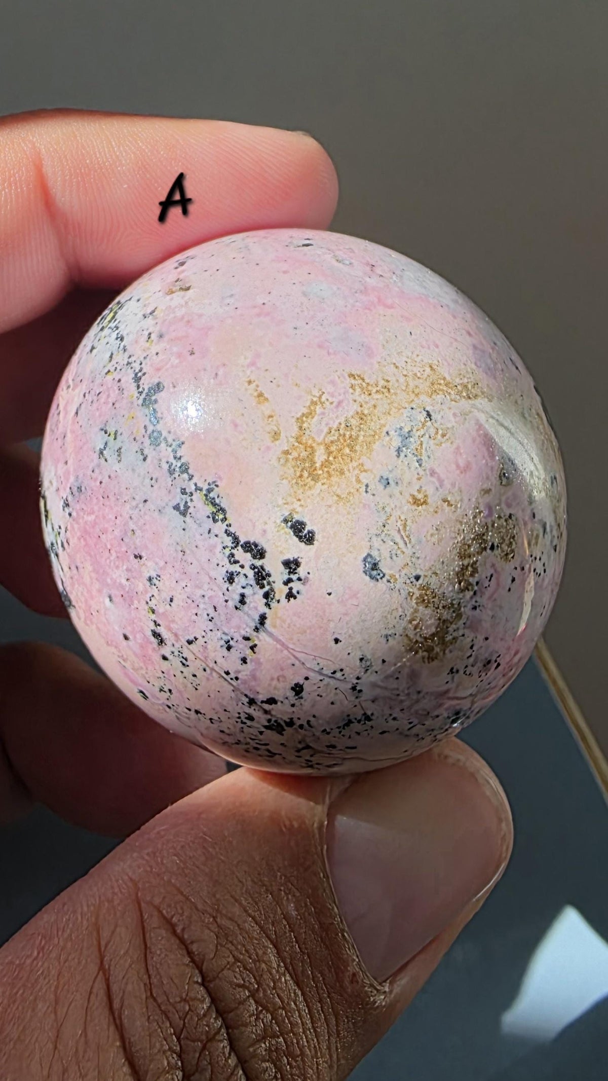 Puruvian Rhodonite Spheres