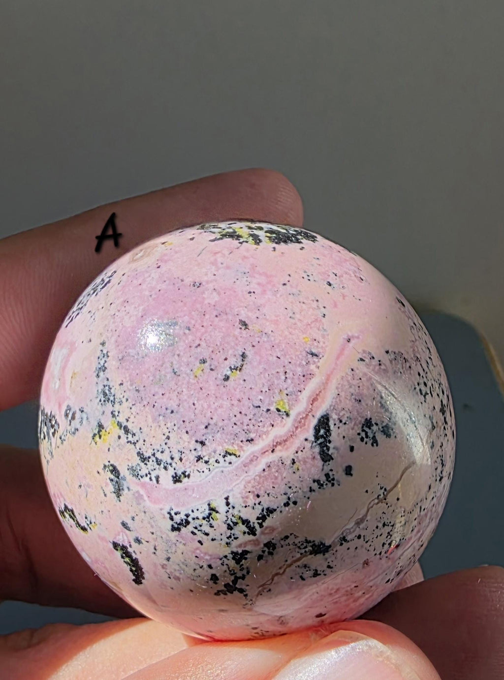Puruvian Rhodonite Spheres
