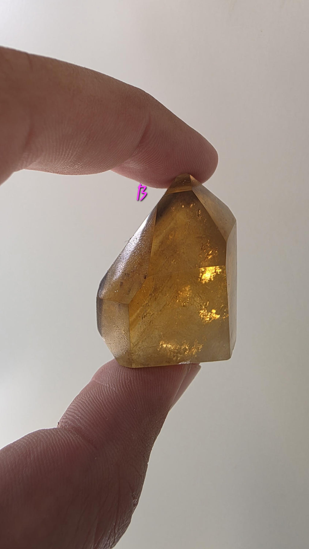 Polished natural citrine small points
