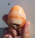 Polished Carnelian Crystal Egg
