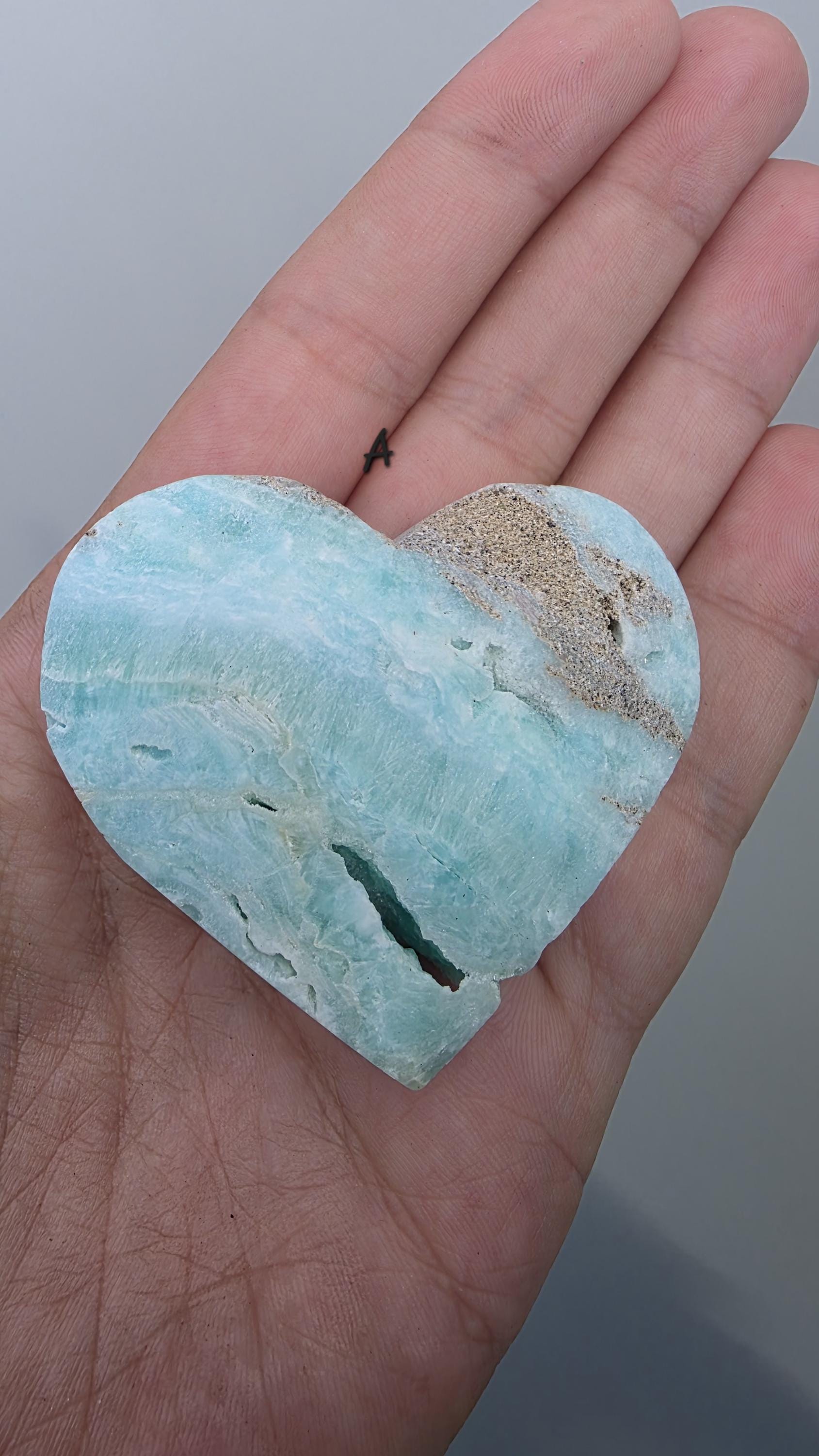 Aragonite Hearts from Pakistan