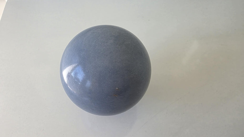 Puruvian Angelite Sphere ~ Blue Anhydrite