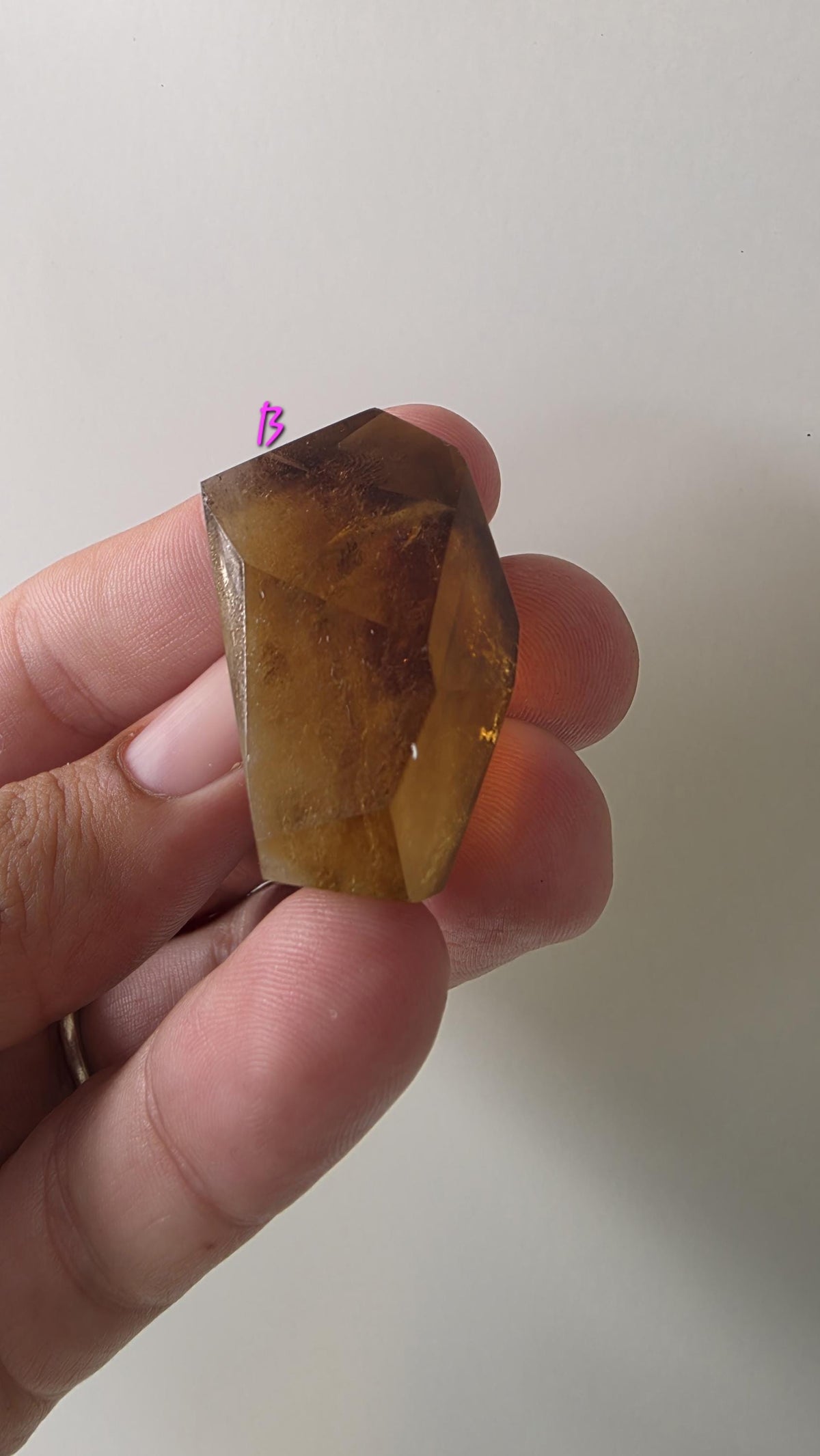 Polished natural citrine small points