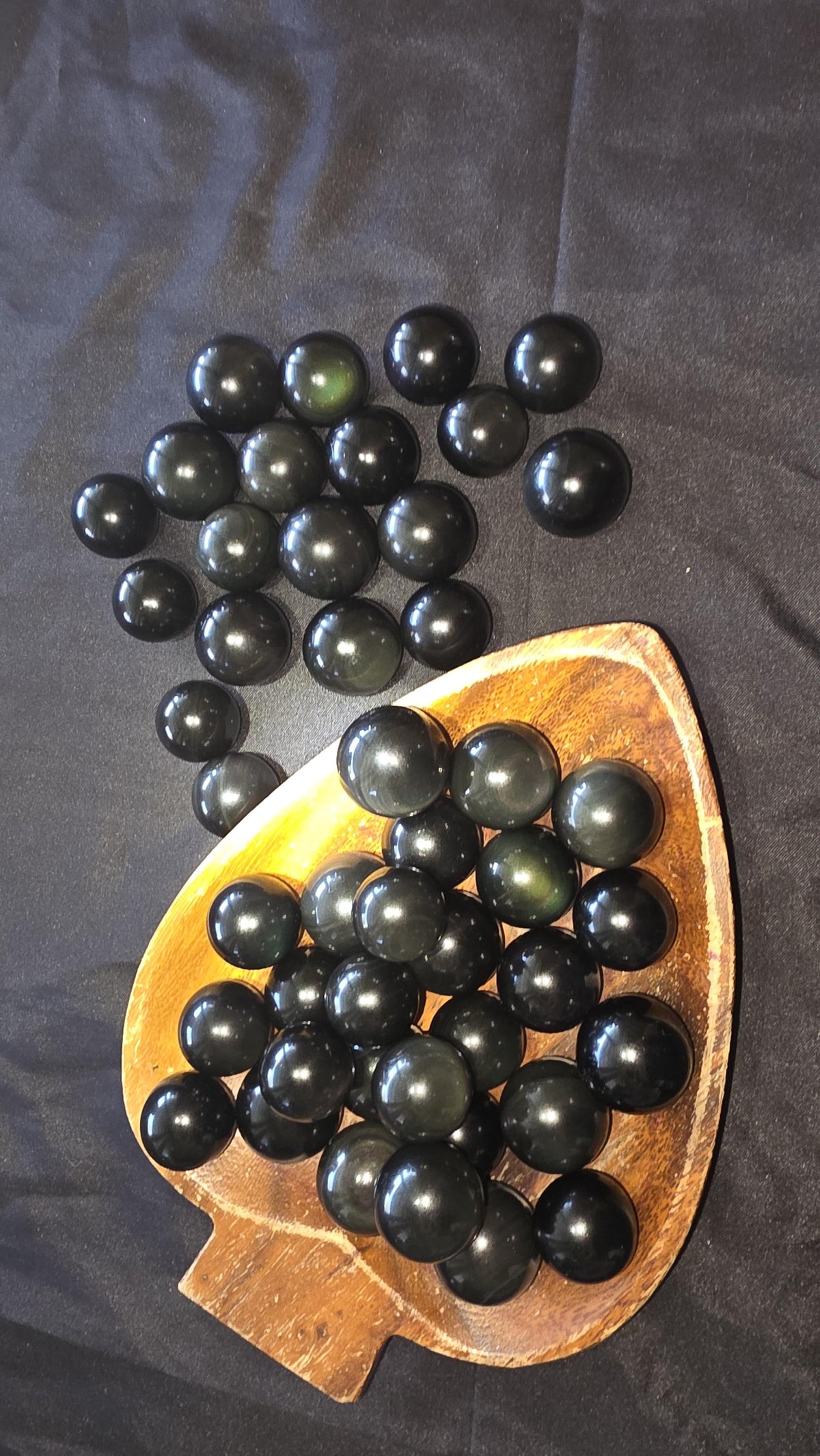 Mini Rainbow Obsidian Spheres Intuitively Chosen
